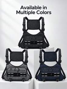 Large Capacity Adjustable Tactical Vest, Multi-Functional Tactical Chest Bag, Outdoor Adventure Hiking Training Travel Back To School Survival Essential Practical Tactical Belt Equipment Weight Vest Bulletproof Holster Hunting Accessories - Multicolor - View 11