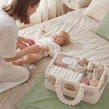 Plush Diaper Storage Bag, Multifunctional Maternity Bag For Moms, Diaper Bag, Mommy Bag - Multicolor - View 5