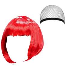1/2Pcs Multi-Color Optional Short Bangs Bobo Wig For Women Versatile Hair Wig Daily Party Hairpiece For 80s Party Music Festival Cosplay Halloween - Multicolor - View 32
