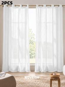 Noveish Curtains - White Rain - View 4