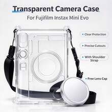 بطانية حماية شفاف مع بطانية عدسة من سبيكة الألومنيوم، متوافق مع كاميرا Fujifilm Mini الفورية، يتضمن بطانية شفاف وغطاء عدسة - مشاهدة 9