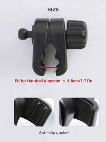 Stroller Phone Holder Easy Installation One-Click Operation Baby Carriage Bicycle Phone Clamp - Multicolor - View 8