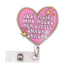 Retractable D-Shaped Badge Reel, Cute Cartoon Design, Nurse Hospital ID Card Holder Lanyard, Office Use, 1pc - A - View 8