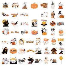 50pcs Halloween Series Cartoon Graffiti Stickers, Graffiti Stickers, Suitable For Laptop, Diary, Scrapbook, Phone Case, Backpack, Envelope, Helmet, Table, Book, Gift Seal, Packaging Label, DIY Decoration, Refrigerator, Luggage - Multicolor - View 3