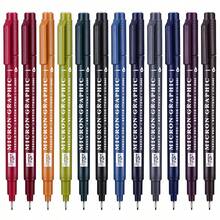 GuangNa 12/24 Vintage Ink Pens, 0.5mm Fine Tip, Multi-Color Fine Liner Pens. Suitable For Line Drawing, Doodling, Manga Design, Sketching And Outlining. Writing And Painting Art Supplies, Woodworking And Architectural Marking Tools, DIY Crafts, Artistic Creation. Christmas Gifts, Birthday Gifts. Back To School Supplies, Learning Stationery - Sets - View 10