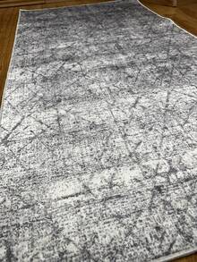 Digitally Printed Non-Slip Washable Runner And Area Rug Suitable For Living Room, Outdoor, Kitchen, Bedroom Carpet, Modern Design | Modern, Scandinavian, Bohemian And Classic Styles | 100% Polyester - Grey - View 7