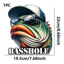1pc/2pcs/3pcs Fishing Fish Head Pattern Heat Transfer Sticker, Suitable For DIY T-Shirt, Jeans, Pillow, Backpack, Hat And Sofa Cover, Waterproof, Fade-Resistant, Durable, Washable Plastic Sticker, Fun Pattern, Fabric Decoration, Clothing Embellishment, Craft Enthusiasts - Multicolor - View 2
