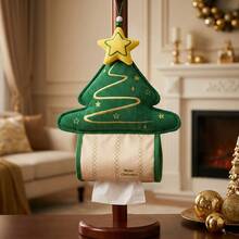 Christmas Tree Shaped Tissue Box - Kitchen Storage Accessory That Can Be Used As Home Decor (Such As Hanging Ornament For Bedroom, Sofa Or Living Room) Or As Car Tissue Holder And Multi-Functional Decorative Item - View 14
