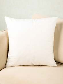 2 buah Sarung Bantal Dekoratif Motif Salju Natal, Sarung Bantal Sofa, Tanpa Isian - Putih - View 6
