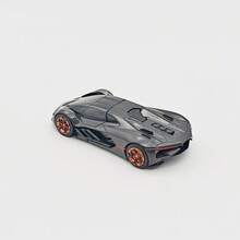 Burago 1:64 比例 Lamborghini Terzo Millennio 灰色合金模型車，附展示盒與底座，創意收藏品、展示飾品或禮品，適合 14 歲以上 - 第三千年灰 - 查看 7