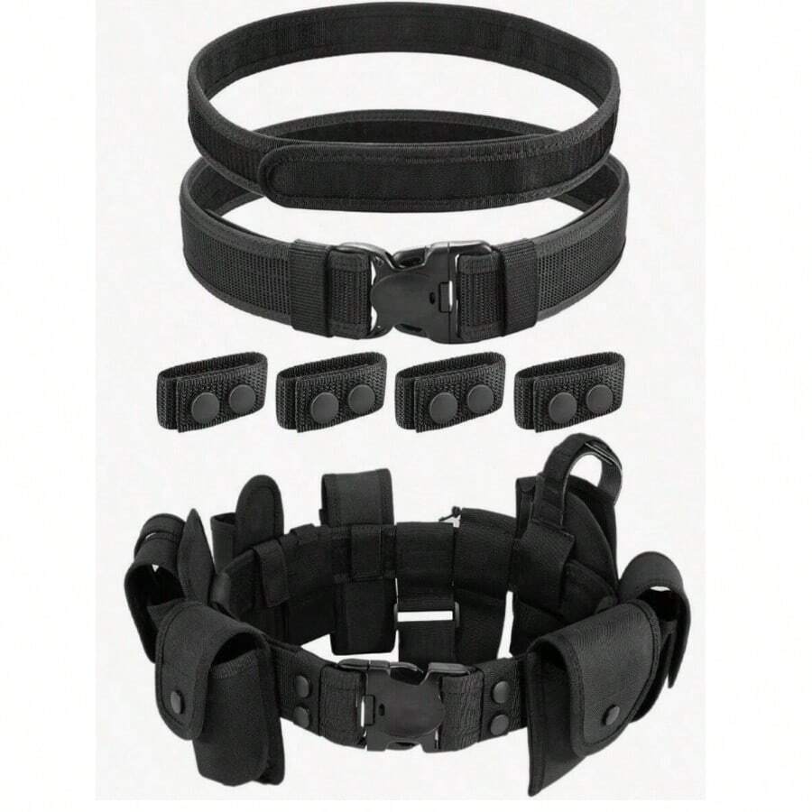Outdoor Sports 2-In-1 Tactical Belt - Nylon Material, Adjustable Buckle, Suitable For Survival, Tactical Use, Tactical Equipment - Multicolor - View 1