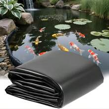 1pc HDPE Waterproof Pond Liner, Sloped Protection Plastic Membrane For Garden Ponds And Outdoor Use, Anti-Seepage, Glossy Surface - Multicolor - View 16
