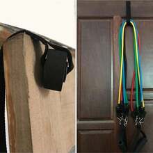 Heavy-Duty Resistance Bands Door Anchor Attachment,Pull Rope Door Handle Hook Fitness Additions,Pull Band Door Hook,Door Clip,Door Anchor Accessory For Fixing On Door,Suitable For Resistance Bands-Anti-Slip Home Gym Yoga Exercise Accessory - Black - View 11
