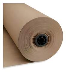 Bobina De Papel Semi Kraft Pintura Mascaramento 80g 90cm 2kg - marrom - Visão 2
