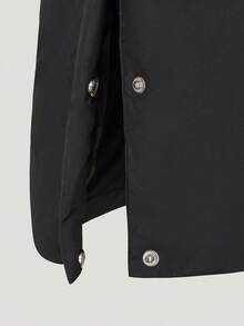Adidas Men's 3S LONG DOWN Thick Down Jacket - Long KG8201 - Black and White - View 6