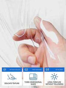 Winter Home Black Full-Piece Transparent Windproof Cold-Sealing Window Curtain, Removable Washable Self-Adhesive No-Drill Installation - Transparent Windproof - View 4