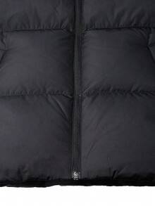 Under Armour Unisex Short Puffer Jacket 2026 Winter New Warm Windproof Hooded Jacket 25600804-001 - Black - View 9