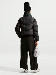Nike 女款 AS W NK SF DWN WPFR WRMST 短版羽絨夾克 IM2167-010 - 黑色 - 查看 6