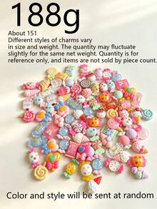 10/30/32pcs Resin Jewelry Set Mixed Resin Craft Materials, Suitable For DIY Crafts And Scrapbooking (Random Color And Style) - Multicolor - View 24