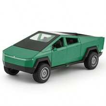 1pc 1:36 Tesla Cybertruck Beach Motorcycle Simulation Alloy Car Model, Car, Openable Doors, Fun Simulation Car Toy, Birthday Gift, Alloy Car Ornament - Multicolor - View 13