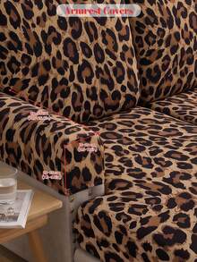 1件豹紋沙發套，沙發保護套，座墊套，彈性沙發座套，適用於客廳/露台/花園/泳池邊，適合2/3/4人座沙發、雙人沙發和L型組合沙發，四季通用，秋冬裝飾 - 彩色 - 查看 13