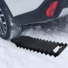 1pc Multi-Functional Portable Rubber Anti-Slip Traction Mat - Suitable For Ice, Mud, Sand And Gravel Surfaces; Outdoor Tire Swamp And Desert Rescue Board, With Emergency Towing Mat - Heat Resistant, Wear-Resistant, Easy To Install For Cars, All-Terrain Vehicles. Essential Car Accessory For All Seasons - Multicolor - View 2