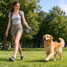 Retractable Pet Leash, Easy To Manage, Durable Nylon Rope, Suitable For Small And Medium Dogs - Multicolor - View 8