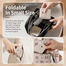 4-Compartment Foldable Multi-Function Travel Jewelry Storage Bag, Portable Multi-Layer Storage, Snap Closure, Suitable For Necklaces, Earrings, Rings And Jewelry Storage, Jewelry Bag, Suitable For Travel, Daily Use Or Gifting, Jewelry Roll Bag - Multicolor - View 9