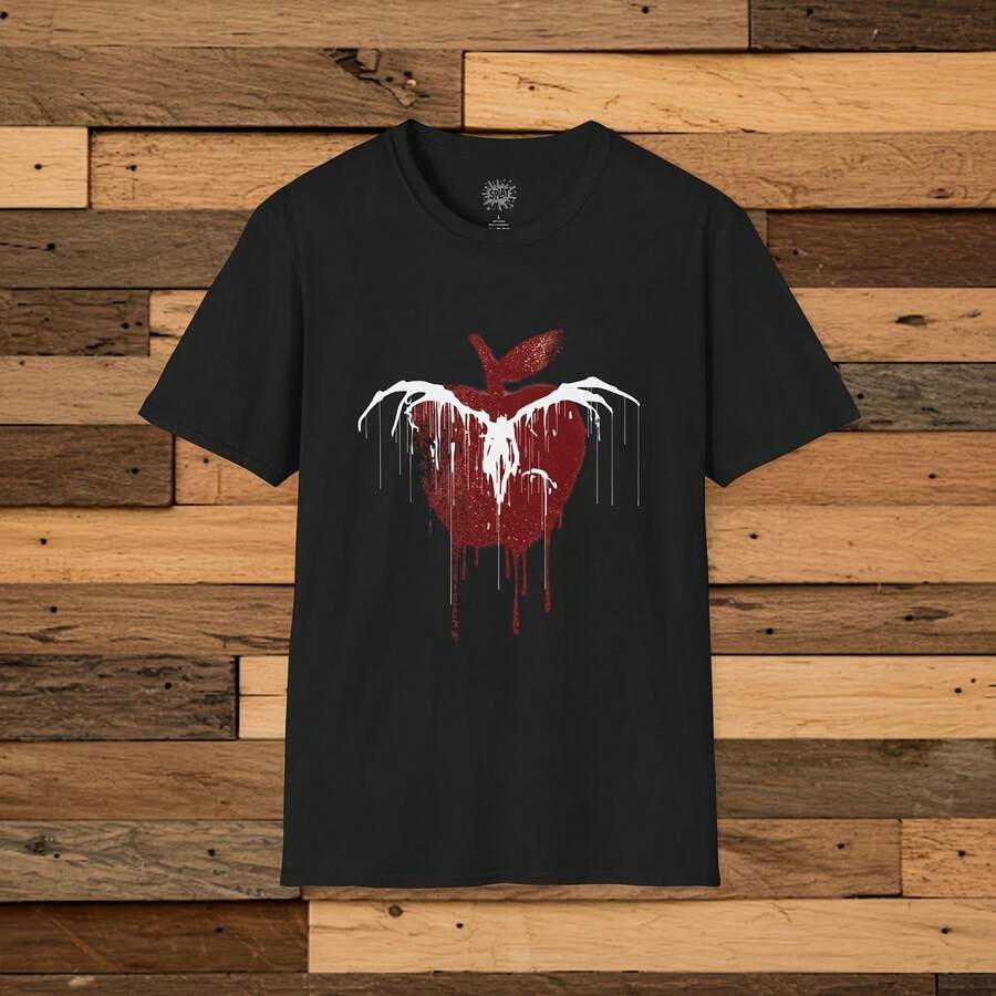 death notes inspired Bleeding Apple Dark Grunge Horror T-Shirt Gothic ...