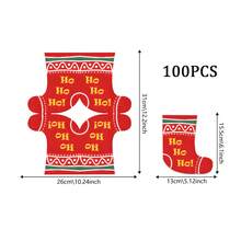 20/40/80/100 PCS Tisu Berbentuk Kaus Kaki Natal, Serbet Sekali Pakai Motif Kaus Kaki Merah yang Lucu, Dekorasi Meja Meriah, Cocok untuk Pesta Natal, Pertemuan Musim Dingin, dan Perayaan Natal - View 10