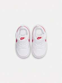 Nike Infant COURT BOROUGH LOW RECRAFT (TD) Casual Shoes Low-Top DV5458-143 - Red and White - View 6