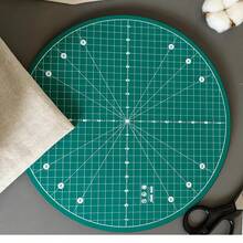 King Kong 1pc 16 Inch/40cm Green Rotating Cutting Mat, Plastic Base, Clear Scale, Blade-, Precise Cutting Without Slipping. 360° Rotating Design, No Need To Move Materials, Thickened Plastic Base, Good Load-Bearing Capacity, Multi-Functional Universal, Suitable For Handmade DIY, Art, Model Making, Creative Design And Other Industries - Single Piece - View 7