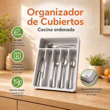Flatware Storage - Grey - View 1