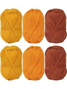 6/1pc Autumn And Winter Premium Yarn Ball Set, Suitable For Knitting Crafts, DIY Handmade Wallets, Soft Beige Skin-Friendly Crochet Scarves, Sweaters, Shawls, Coats, Blankets, And DIY Material Kits, DIY Coin Purses - Multicolor - View 12