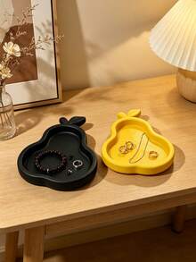 Creative 3D Printed Pear-Shaped Storage Tray, Minimalist Cute Fruit Design, Can Store Rings, Necklaces, Earrings, Entryway Key Holder, Niche Artistic Home Decor Small Gift - Multicolor - View 4