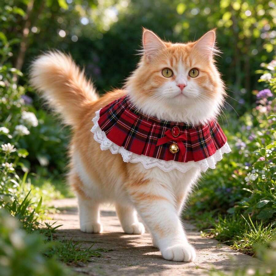 Handmade Cat And Dog Pet Accessories, With Bell And Gemstone Decoration, Bow Shape, Suitable For Small And Medium Cats, Puppies, Holiday Gift For Pet Lovers, Christmas Gift. - Multicolor - View 1