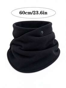 Button Adjustable Fleece Neck Gaiter For Men, Windproof Thick Winter Neck Warmer, Soft Polar Fleece Scarf, Outdoor Ski Cycling Cold Weather Neck Cover - Multicolor - View 5