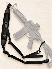 1pc Adjustable Tactical Sling With Thickened Shoulder Pad For Pressure Distribution, Detachable Tactical Gear, Non-Slip Holster, Suitable For Outdoor Tactical Competition, Survival Hunting, Applicable For Police, Firefighters, Military Accessories - Multicolor - View 10