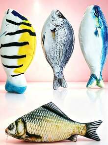 1/2/3/4/5pcs Large Capacity Fish-Shaped Pencil Case, Portable Minimalist Student Stationery Storage Bag For Pencils, Ballpoint Pens, Rulers, Office And School Supplies, Gift For Students - Multicolor - View 6