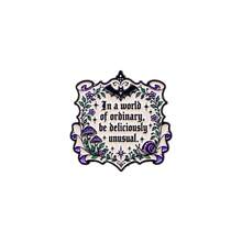 Whimsigoth Inspirational Saying Enamel Pin Set, Moon Bat Moth Lapel Badges, Metal Brooches For Backpack Clothing Hat, Novelty Gift For Friends - Multicolor - View 14