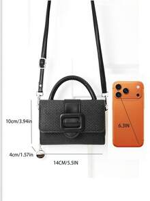 Tas Selempang Kecil Baru, Dompet, Tas Tangan Multifungsi, Tempat Kartu, Pengatur Dokumen, Dompet Lipat Minimalis PU dengan Penutup Jepit dan Tali Bahu yang Dapat Dilepas, Cocok untuk Kencan, Perjalanan, dan Hadiah - MultiWarna - View 4