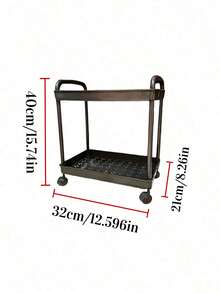 NINFRODITE Multi-Layer Rolling Storage Cart - Compact Space-Saving Design, Durable Plastic Construction, Suitable For Kitchen, Bathroom, Bedroom, Office, Warehouse, Garage - Easy To Assemble, Multi-Functional Multi-Layer Storage Rack, Home Storage Organizer - View 9
