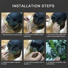 Rainproof And Anti-Fog Film Motorcycle Helmet Universal Waterproof Chopper Patch Moto Motorbike Helmets - A - View 6