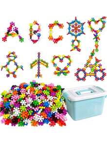 somoving 600/100/60/200pcs Solid Plastic Interlocking Building Blocks Educational Toy Set, Suitable For Preschool Children 3 Years Old And Above, Boys And Girls, Develops Fine Motor Skills And Sensory Development, Christmas And Birthday Gift - Multicolor - View 8