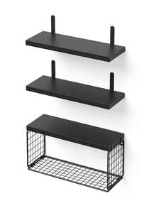 Bathroom Floating Shelves Wall-Mounted No-Drill Multipurpose Bathroom Storage Rack Storage Organizer Rack Sutiable For Wall Mounted Shelf Over Toilet Bathroom Storage Organiser Bathroom Aaccessories Shower Caddy - Multicolor - View 13