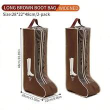 Transparent Dust- And Moisture-Resistant Hanging Boot Storage Bag For Closet Organization - Premium Multi-Functional Shoe Protector With Ergonomic Handle, Lightweight And Portable, Suitable For Tall And Ankle Boots, Clear Protective Cover, Space-Saving Hanging Design, Easy-Access Hook, Shields Boots From Dust, Moisture, And Scratches, Ideal For Travel, Dorm Rooms, Laundry Areas, And Entryway Storage, Enhancing Wardrobe Freshness And Visual Appeal - Multicolor - View 21