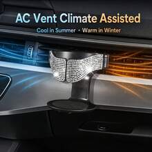 Shiny Rhinestone Car Air Vent Cup Holder, Sparkling Crystal Air Conditioner Vent Beverage Bottle Holder, Ashtray Holder, Storage Rack, Multiple Colors Available, Universal Car Beverage Holder, Car Interior Decoration Accessory - Multicolor - View 10