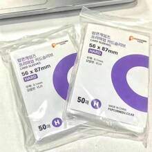 50 buah Pelindung Kartu CPP Bebas Asam Transparan Gaya Korea, Pelindung Kartu Film Pelindung Holografik Mengkilap 3 Inci, Cocok untuk Album Foto dan Binder Lembar Lepas - beberapa gaya - View 2