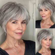 Hair Accessories Wig - Grey - View 3