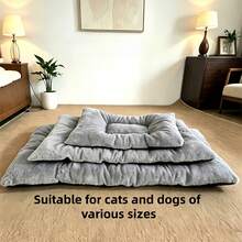 Extra Large Plush Pet Bed Sofa Dog Bed, Thickened Super Soft Polyester Pet Mat, Multiple Sizes Available, Suitable For Small, Medium And Large Cats And Dogs - Cute Rectangular Sofa - Multicolor - View 11